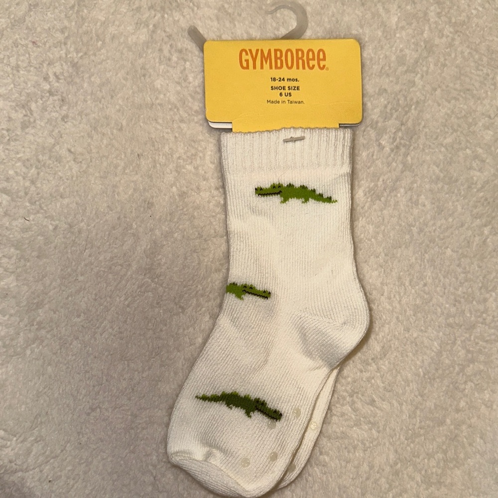NWT SNAPPY DRESSER ALLIGATOR SOCKS 18-24 MONTHS NEW